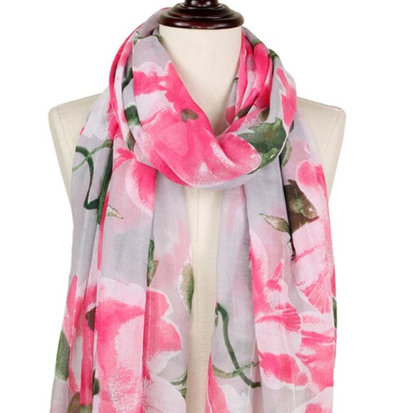 NWT - Spring Flowers Print Scarf - Picture 2 of 3